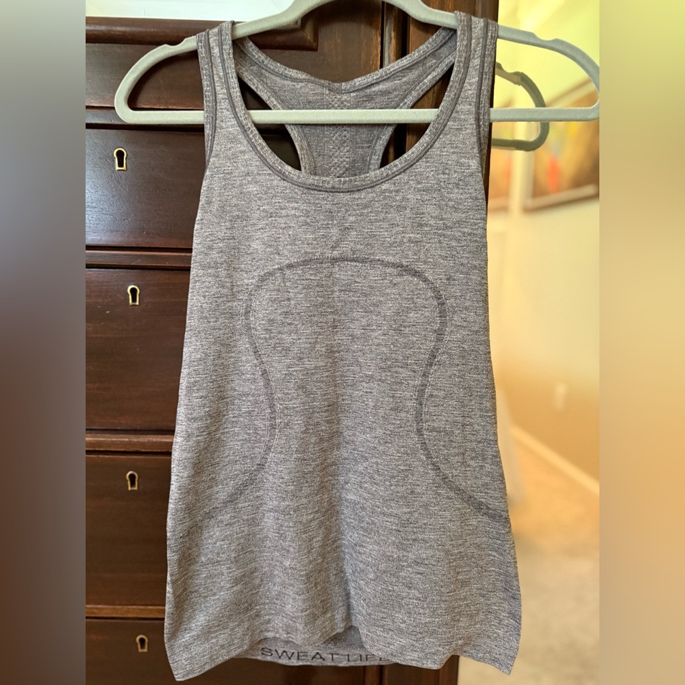 Lululemon Athletica Sparkle Heather Gray Tank Top